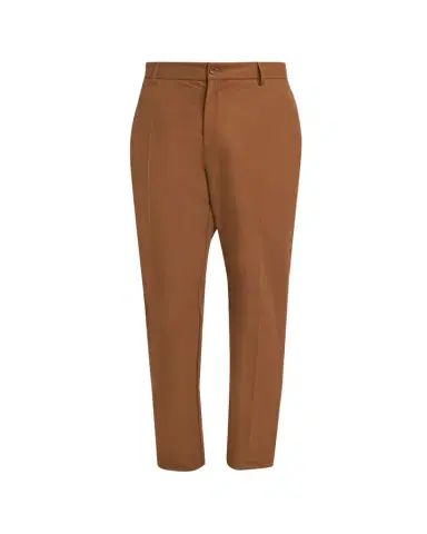 Moncler Men's Cotton Leather-Trim Straight Leg Trousers | Thumbnail 1 Moncler Men's Cotton Leather-Trim Straight Leg Trousers | Thumbnail 1