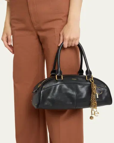 Chloé Bowling Shoulder Bag in Leather | Thumbnail 2 Chloé Bowling Shoulder Bag in Leather | Thumbnail 2