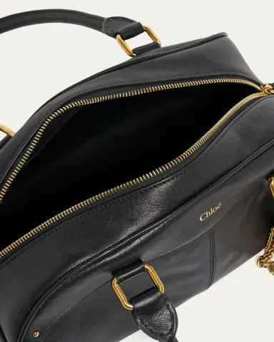 Chloé Bowling Shoulder Bag in Leather | Thumbnail 4 Chloé Bowling Shoulder Bag in Leather | Thumbnail 4