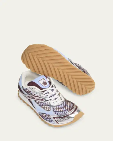 Bottega Veneta Women's Orbit Metallic Net Runner Sneakers | Thumbnail 9 Bottega Veneta Women's Orbit Metallic Net Runner Sneakers | Thumbnail 9