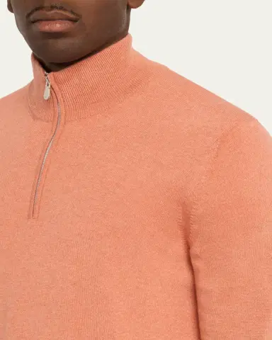Brunello Cucinelli Men's Cashmere Turtleneck Sweater | Thumbnail 9 Brunello Cucinelli Men's Cashmere Turtleneck Sweater | Thumbnail 9