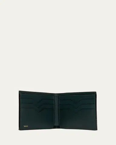 Valextra Men's Leather V-Cut Bifold Wallet | Thumbnail 4 Valextra Men's Leather V-Cut Bifold Wallet | Thumbnail 4