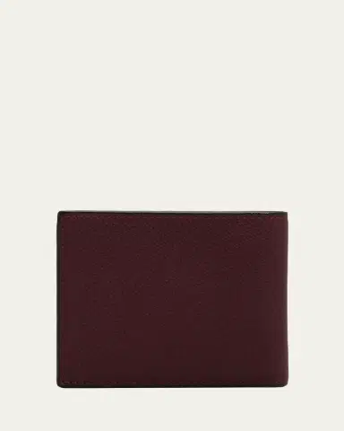 Valextra Men's Leather V-Cut Bifold Wallet | Thumbnail 8 Valextra Men's Leather V-Cut Bifold Wallet | Thumbnail 8