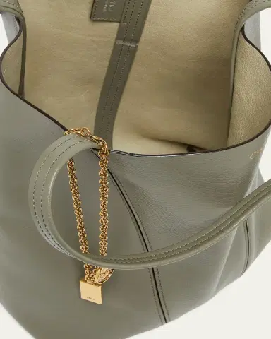 Chloé Spin Medium Tote Bag in Leather | Thumbnail 4 Chloé Spin Medium Tote Bag in Leather | Thumbnail 4