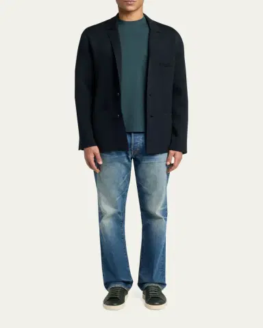 Tom Ford Men's Lyocell-Cotton Crewneck T-Shirt | Thumbnail 2 Tom Ford Men's Lyocell-Cotton Crewneck T-Shirt | Thumbnail 2