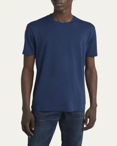 Tom Ford Men's Lyocell-Cotton Crewneck T-Shirt | Thumbnail 12 Tom Ford Men's Lyocell-Cotton Crewneck T-Shirt | Thumbnail 12