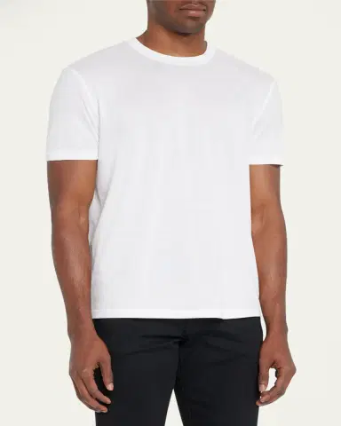 Tom Ford Men's Lyocell-Cotton Crewneck T-Shirt | Thumbnail 7 Tom Ford Men's Lyocell-Cotton Crewneck T-Shirt | Thumbnail 7