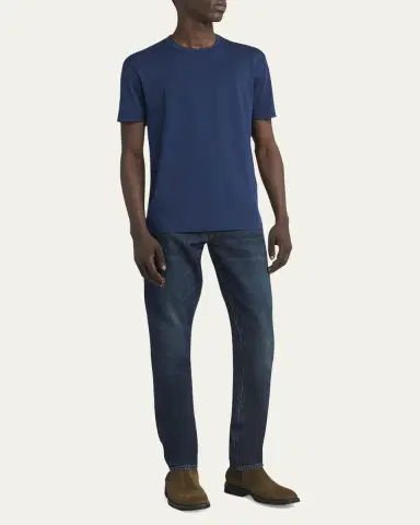 Tom Ford Men's Lyocell-Cotton Crewneck T-Shirt | Thumbnail 10 Tom Ford Men's Lyocell-Cotton Crewneck T-Shirt | Thumbnail 10