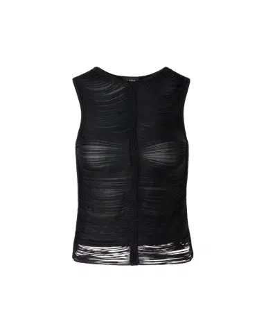 Akris Trapezoid Embroidered Sleeveless Blouse | Thumbnail 1 Akris Trapezoid Embroidered Sleeveless Blouse | Thumbnail 1