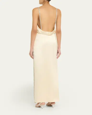 TWP It Had To Be You Embellished Satin Gown | Thumbnail 3 TWP It Had To Be You Embellished Satin Gown | Thumbnail 3