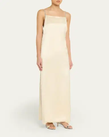 TWP It Had To Be You Embellished Satin Gown | Thumbnail 4 TWP It Had To Be You Embellished Satin Gown | Thumbnail 4