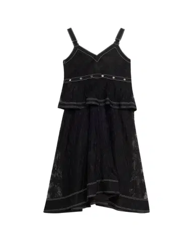 3.1 Phillip Lim Sleeveless Layered Lace Midi Dress | Thumbnail 1 3.1 Phillip Lim Sleeveless Layered Lace Midi Dress | Thumbnail 1