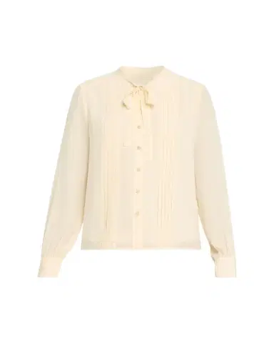 Ulla Johnson Delvine Tie-Neck Button-Front Blouse | Thumbnail 1 Ulla Johnson Delvine Tie-Neck Button-Front Blouse | Thumbnail 1