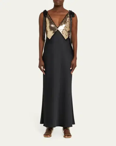 LoveShackFancy Talissa Sequined Maxi Dress | Thumbnail 2 LoveShackFancy Talissa Sequined Maxi Dress | Thumbnail 2