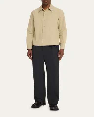 JW Anderson Men's Leather Moccasin-Toe Penny Loafers | Thumbnail 3 JW Anderson Men's Leather Moccasin-Toe Penny Loafers | Thumbnail 3