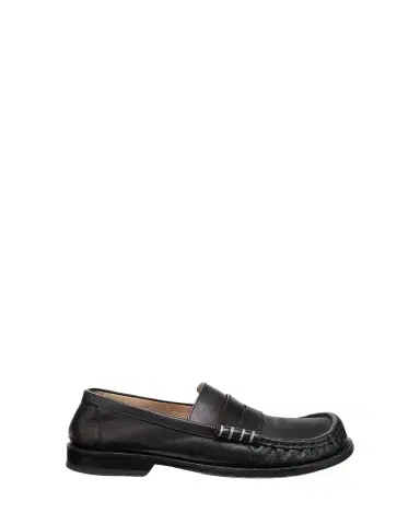 JW Anderson Men's Leather Moccasin-Toe Penny Loafers | Thumbnail 1 JW Anderson Men's Leather Moccasin-Toe Penny Loafers | Thumbnail 1