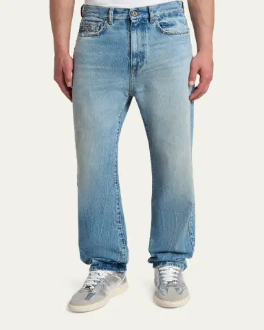 Versace Men's Studded Slim-Fit Medusa Jeans | Thumbnail 4 Versace Men's Studded Slim-Fit Medusa Jeans | Thumbnail 4