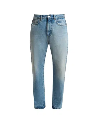 Versace Men's Studded Slim-Fit Medusa Jeans | Thumbnail 1 Versace Men's Studded Slim-Fit Medusa Jeans | Thumbnail 1