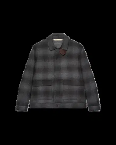 Baldassari Men's Wool Check Overshirt | Thumbnail 2 Baldassari Men's Wool Check Overshirt | Thumbnail 2