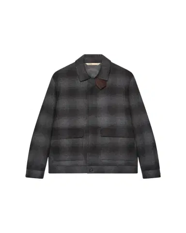 Baldassari Men's Wool Check Overshirt | Thumbnail 1 Baldassari Men's Wool Check Overshirt | Thumbnail 1