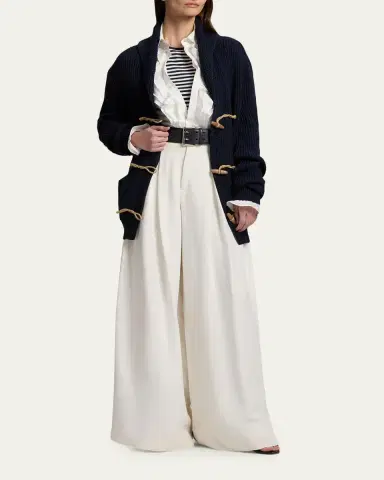 Ralph Lauren Collection Cotton-Silk Shawl-Collar Cardigan | Thumbnail 2 Ralph Lauren Collection Cotton-Silk Shawl-Collar Cardigan | Thumbnail 2
