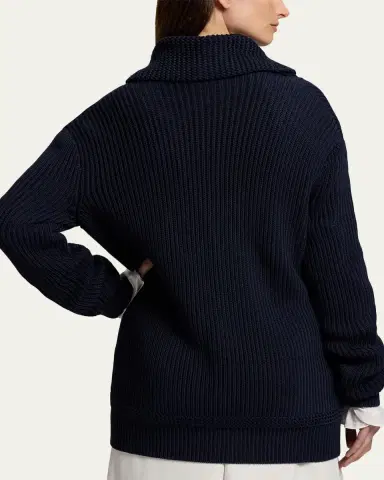 Ralph Lauren Collection Cotton-Silk Shawl-Collar Cardigan | Thumbnail 3 Ralph Lauren Collection Cotton-Silk Shawl-Collar Cardigan | Thumbnail 3