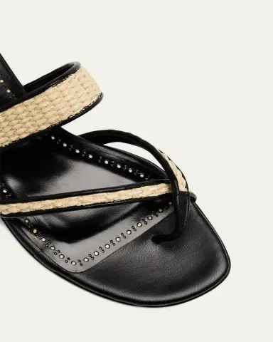 Manolo Blahnik Susara Woven Flat Slide Sandals | Thumbnail 5 Manolo Blahnik Susara Woven Flat Slide Sandals | Thumbnail 5