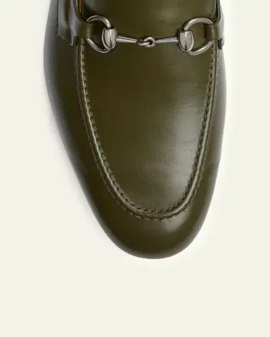 Gucci Men's Jordaan Moccasin Leather Bit Loafers | Thumbnail 3 Gucci Men's Jordaan Moccasin Leather Bit Loafers | Thumbnail 3