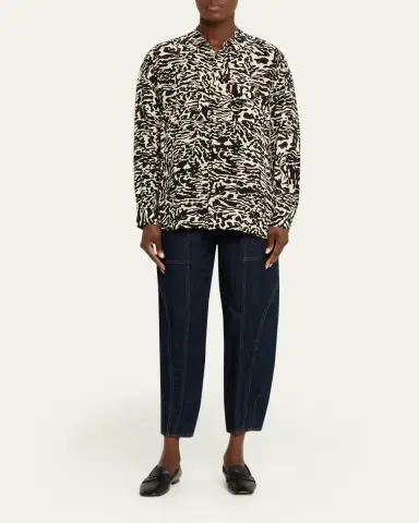 Ulla Johnson Soren Floral Silk Button-Front Shirt | Thumbnail 6 Ulla Johnson Soren Floral Silk Button-Front Shirt | Thumbnail 6