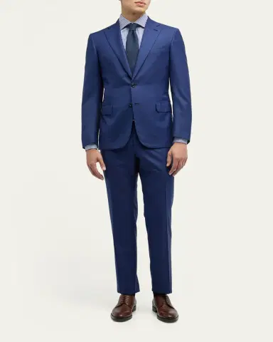 Brioni Men's Wool Sharkskin Suit | Thumbnail 2 Brioni Men's Wool Sharkskin Suit | Thumbnail 2