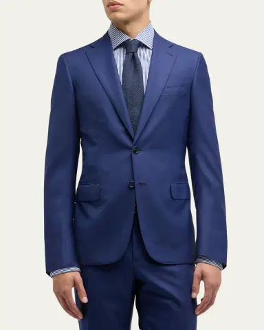 Brioni Men's Wool Sharkskin Suit | Thumbnail 4 Brioni Men's Wool Sharkskin Suit | Thumbnail 4