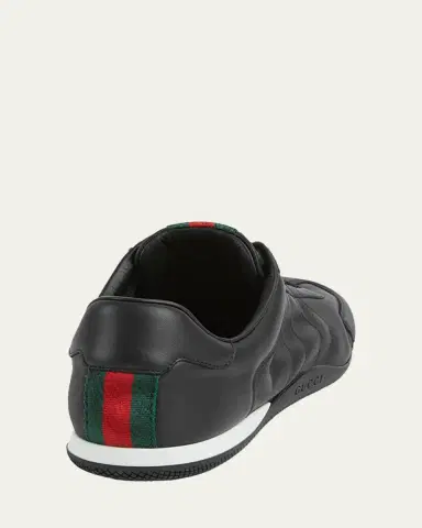 Gucci Men's Shift Leather Low-Top Sneakers | Thumbnail 2 Gucci Men's Shift Leather Low-Top Sneakers | Thumbnail 2