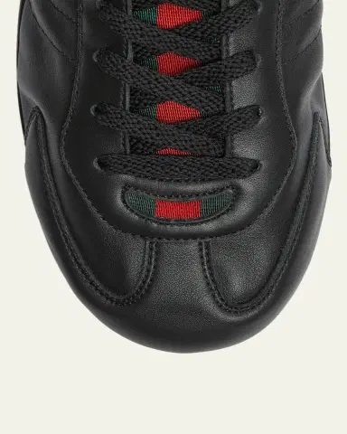 Gucci Men's Shift Leather Low-Top Sneakers | Thumbnail 3 Gucci Men's Shift Leather Low-Top Sneakers | Thumbnail 3