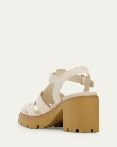 Prada 90mm Stride Suede Platform Fisherman Sandals | Thumbnail 4 Prada 90mm Stride Suede Platform Fisherman Sandals | Thumbnail 4