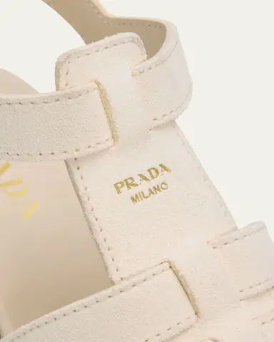 Prada 90mm Stride Suede Platform Fisherman Sandals | Thumbnail 5 Prada 90mm Stride Suede Platform Fisherman Sandals | Thumbnail 5