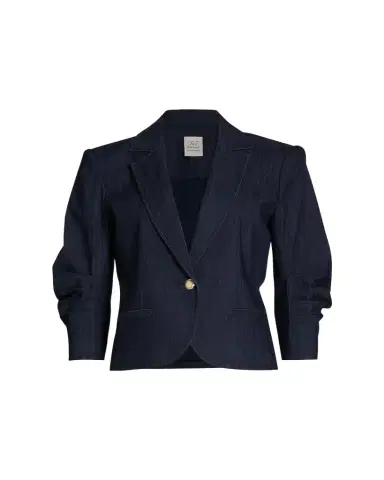 Cinq à Sept Khloe Petit Denim Blazer | Thumbnail 1 Cinq à Sept Khloe Petit Denim Blazer | Thumbnail 1