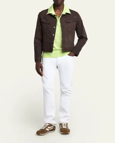 Tom Ford Men's Classic-Fit Cotton Knit Polo Shirt | Thumbnail 2 Tom Ford Men's Classic-Fit Cotton Knit Polo Shirt | Thumbnail 2