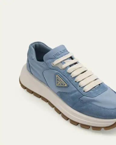 Prada Prax Suede Logo Runner Sneakers | Thumbnail 3 Prada Prax Suede Logo Runner Sneakers | Thumbnail 3