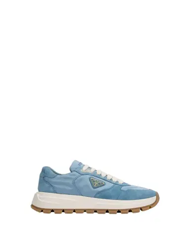 Prada Prax Suede Logo Runner Sneakers | Thumbnail 1 Prada Prax Suede Logo Runner Sneakers | Thumbnail 1