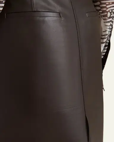 Ferragamo Nappa Leather Pencil Skirt | Thumbnail 5 Ferragamo Nappa Leather Pencil Skirt | Thumbnail 5