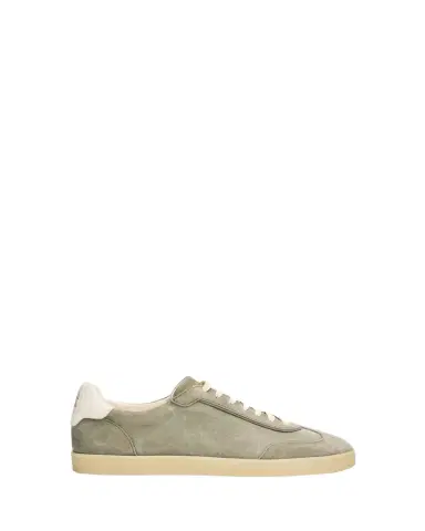 Brunello Cucinelli Men's Suede T-Toe Low-Top Sneakers | Thumbnail 1 Brunello Cucinelli Men's Suede T-Toe Low-Top Sneakers | Thumbnail 1