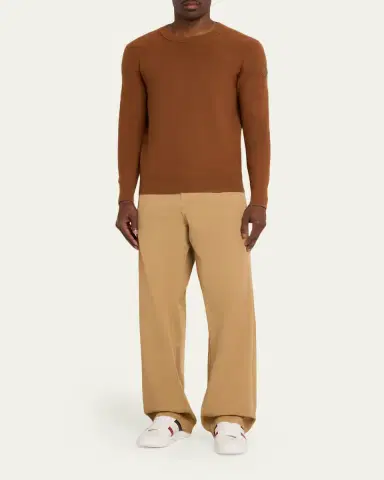 Moncler Men's Cargo Cotton-Blend Gabardine Trousers | Thumbnail 6 Moncler Men's Cargo Cotton-Blend Gabardine Trousers | Thumbnail 6