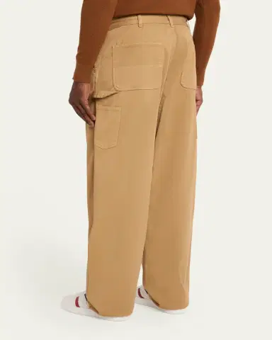 Moncler Men's Cargo Cotton-Blend Gabardine Trousers | Thumbnail 7 Moncler Men's Cargo Cotton-Blend Gabardine Trousers | Thumbnail 7