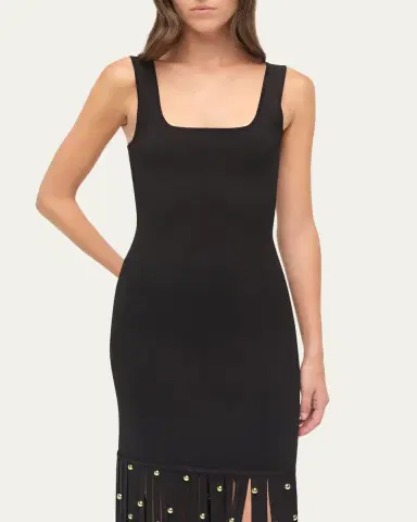 SIMKHAI Romelia Fringe Knit Midi Dress | Thumbnail 5 SIMKHAI Romelia Fringe Knit Midi Dress | Thumbnail 5