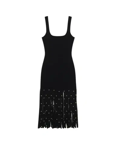 SIMKHAI Romelia Fringe Knit Midi Dress | Thumbnail 1 SIMKHAI Romelia Fringe Knit Midi Dress | Thumbnail 1