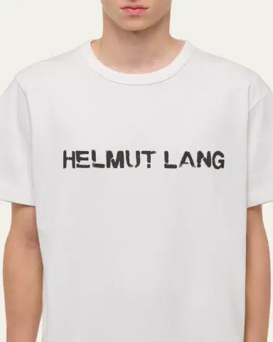 Helmut Lang Men's Relaxed-Fit Stencil Cotton Tee | Thumbnail 5 Helmut Lang Men's Relaxed-Fit Stencil Cotton Tee | Thumbnail 5