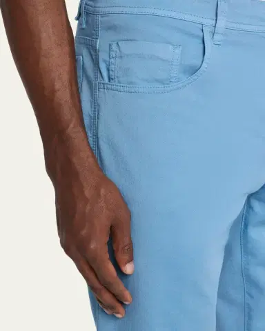 Cesare Attolini Men's Cotton Slim Straight-Leg Five-Pocket Pants | Thumbnail 5 Cesare Attolini Men's Cotton Slim Straight-Leg Five-Pocket Pants | Thumbnail 5