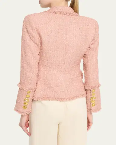 L'Agence Kaisley Waffle Tweed Blazer | Thumbnail 3 L'Agence Kaisley Waffle Tweed Blazer | Thumbnail 3