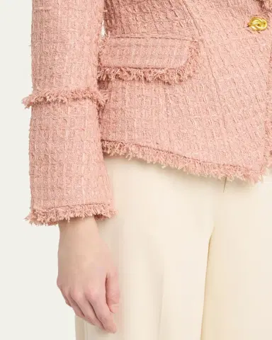 L'Agence Kaisley Waffle Tweed Blazer | Thumbnail 5 L'Agence Kaisley Waffle Tweed Blazer | Thumbnail 5