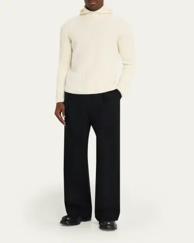 Moncler Genius x JIL ANDER Men's Wool Rib Hoodie | Thumbnail 2 Moncler Genius x JIL ANDER Men's Wool Rib Hoodie | Thumbnail 2